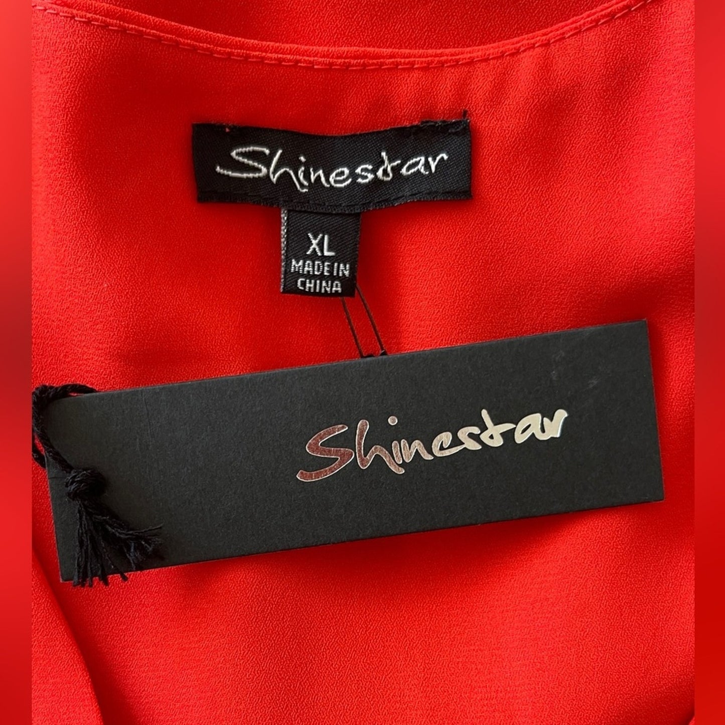 Shinestar Coral  Midi Dress