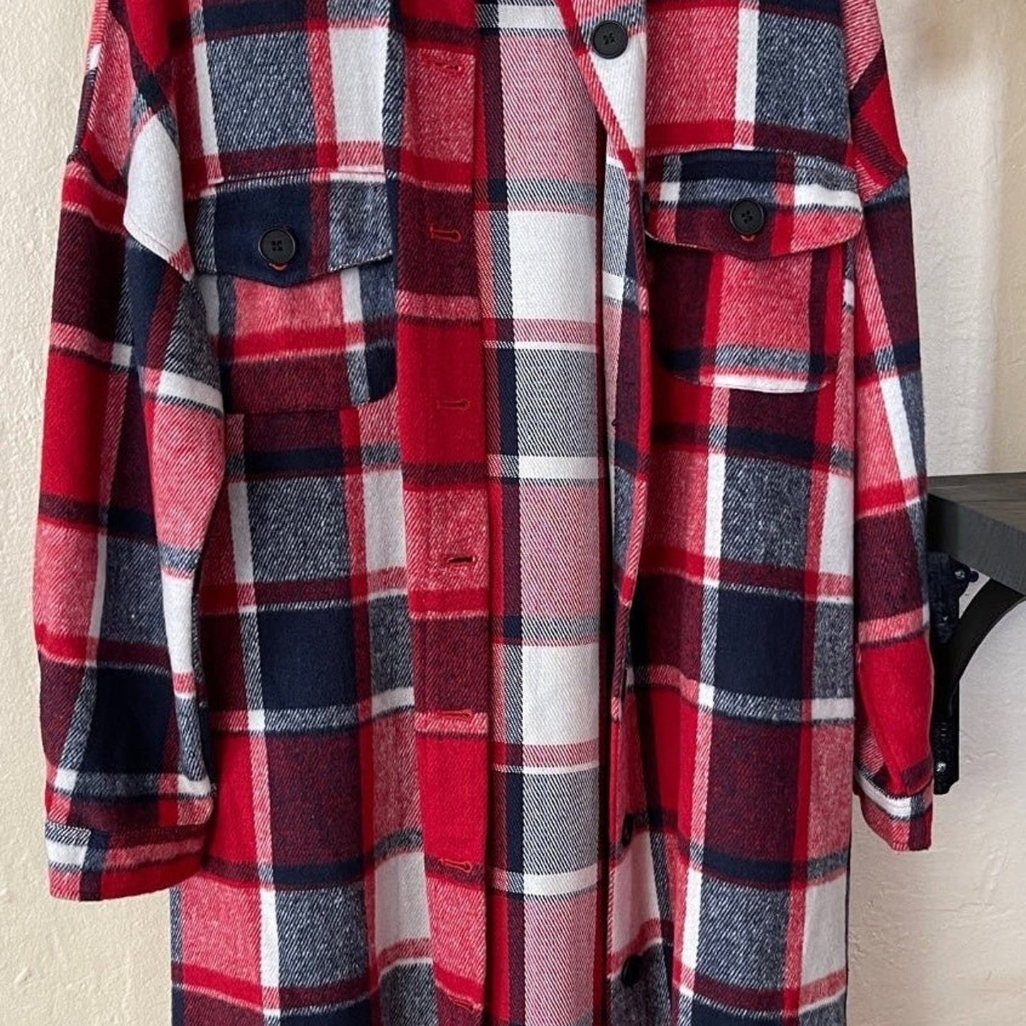 Unishe Plaid Red Shacket