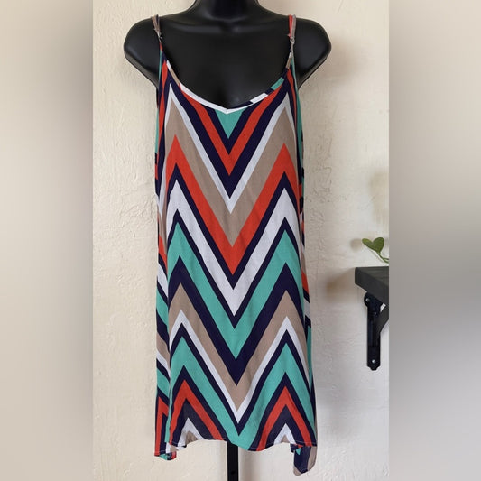 Rue 21 Chevron Spaghetti Strap Dress