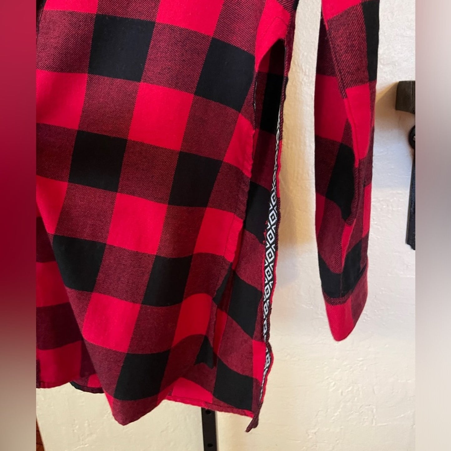 Socialite Women’s Red Buffalo Plaid Button Up