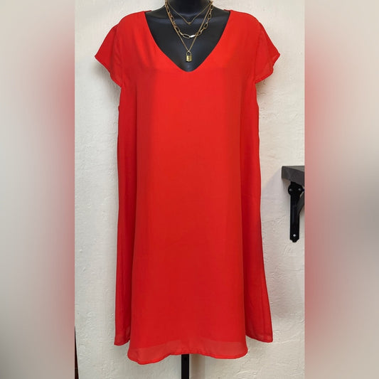 Shinestar Coral  Midi Dress