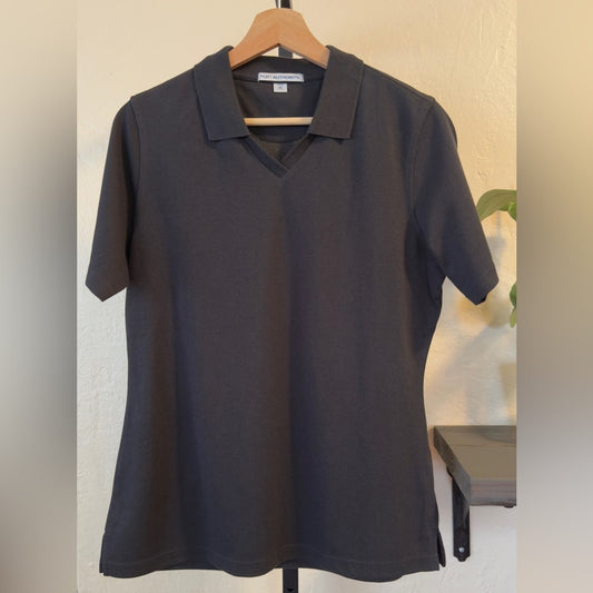 Port Authority Women’s Black V-Neck Polo Shirt