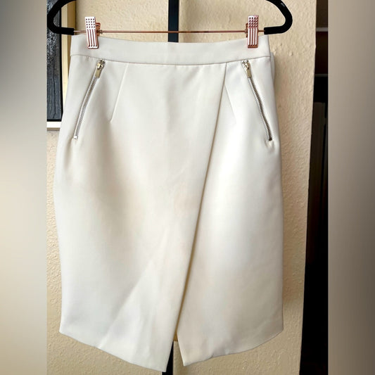 H&M Ivory Pencil Skirt