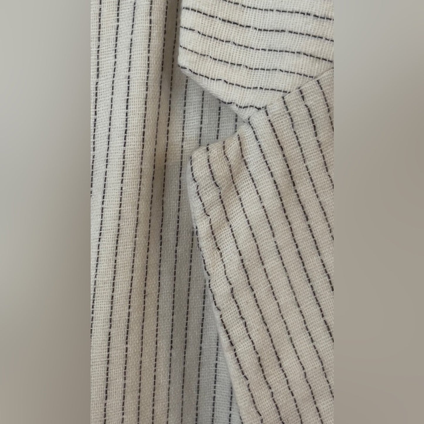 Old Navy Pinstripe Ivory Blazer