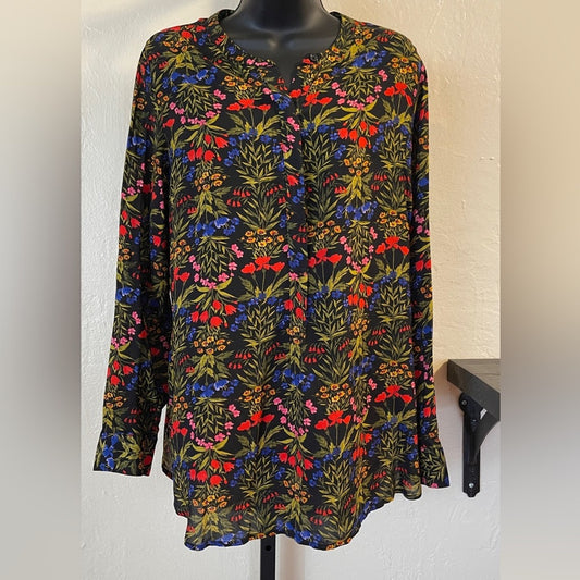 Old Navy Floral Tunic Blouse