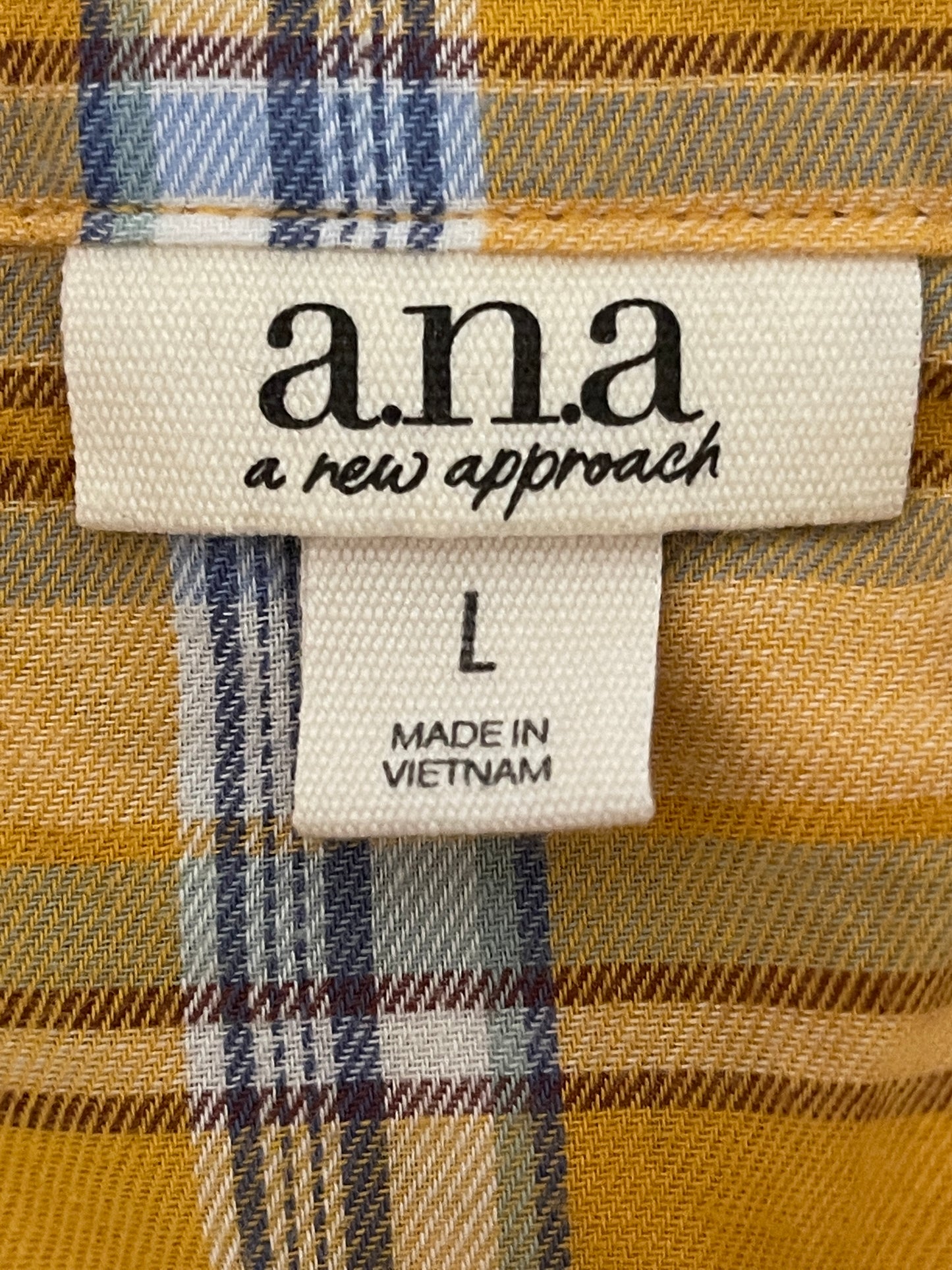 a.n.a A New Approach Plaid Top